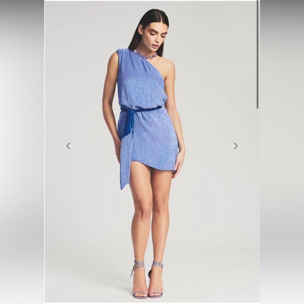 Retrofete sequins Chic Blue Mini Dress